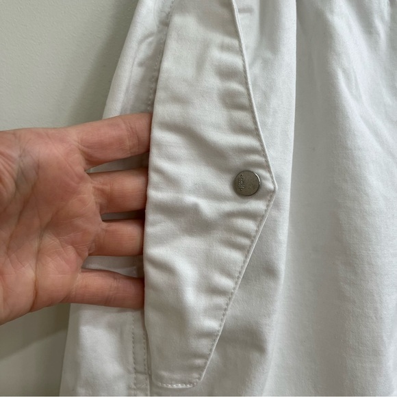 Free people movement white wide leg pull on pants exposed elastic waist band M - Picture 5 of 15